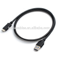 Super Speed ​​USB 3.1 Tipo C a USB A 3.0 macho a macho cable de datos para Macbook, Nokia N1